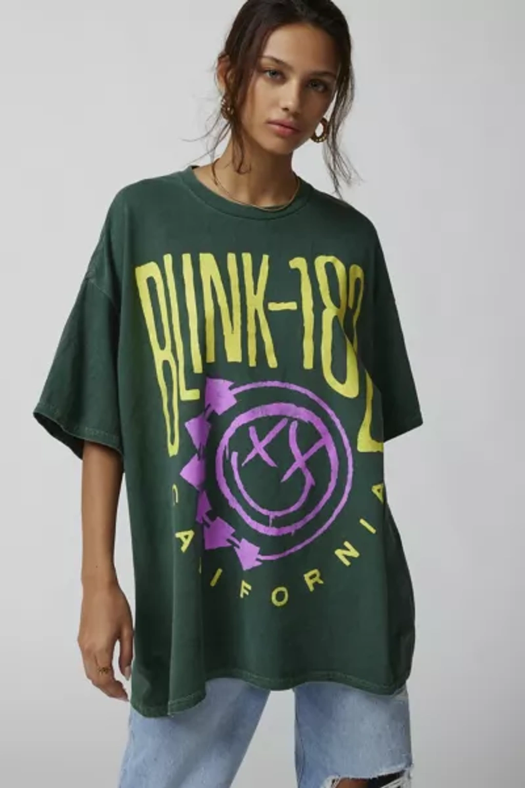 blink 182 t shirt dress Blink 182 Graphic T-Shirt Dress