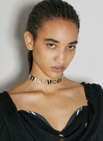 Vivienne Westwood Raimunda Choker In Silver