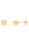 Estella Bartlett Knot Stud Earrings In Gold