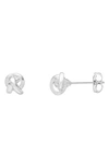 Estella Bartlett Knot Stud Earrings In Metallic