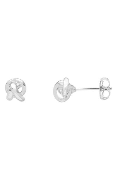 Estella Bartlett Knot Stud Earrings In Metallic