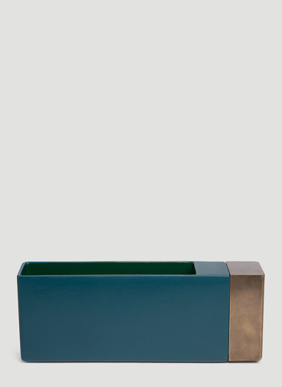 Bitossi Ceramiche Dimore 1 Vase In Blue, Green