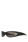 Balenciaga Reverse Xpander 2.0 Rectangle Sunglasses In Black