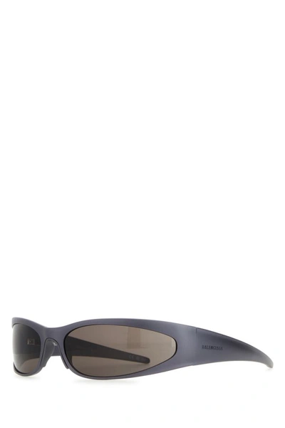 Balenciaga Man Graphite Aluminum Reverse Xpander 2.0 Sunglasses In Gray