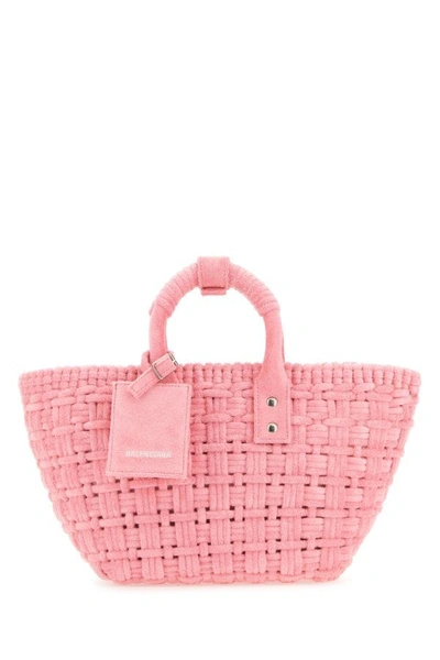 Balenciaga Bistro Xs Basket Bag In Pink