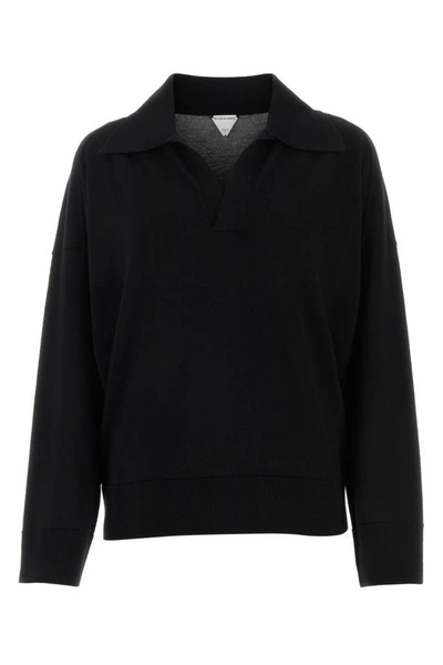 Bottega Veneta Woman Black Wool Oversize Sweater