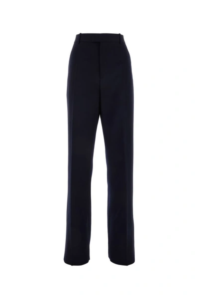 BOTTEGA VENETA BOTTEGA VENETA WOMAN DARK BLUE WOOL PANT