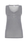 Bottega Veneta Striped Bustier Viscose Knit Tank Top In Multicolor