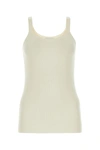 Bottega Veneta Ribbed Wool Sleeveless Top In White