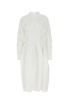 Bottega Veneta Viscose Blend Midi Dress In White