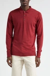 John Smedley Belper Shirt Ls In Red Jasper