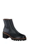 Paul Green Women's Santana Leather Utility Boots In Black Leather