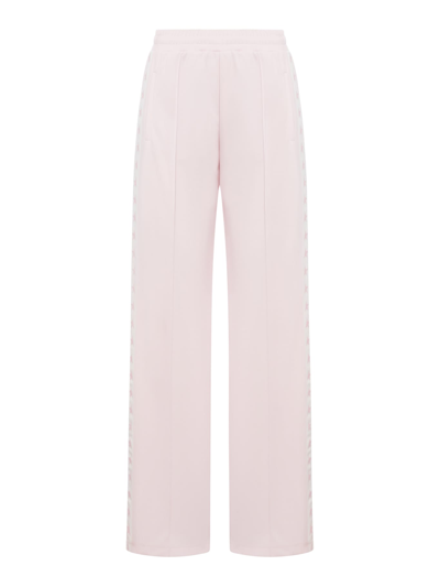 Golden Goose Star/ W`s Joggings Dorotea Wide Leg/ Technical Jersey/ Strip In Rose Shadow White