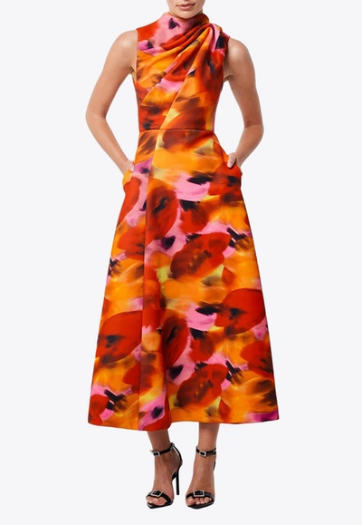 Mossman Allure Printed Maxi Dress In Multicolor