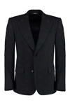 DOLCE & GABBANA VIRGIN WOOL BLEND SINGLE-BREAST JACKET