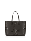 CHRISTIAN LOUBOUTIN CABATA TOTE BAG IN CALF LEATHER PERFORATED CL LOGO