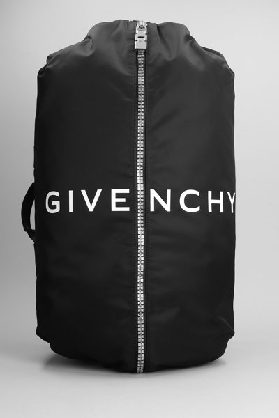 Givenchy G-zip Backpack In Black Polyamide
