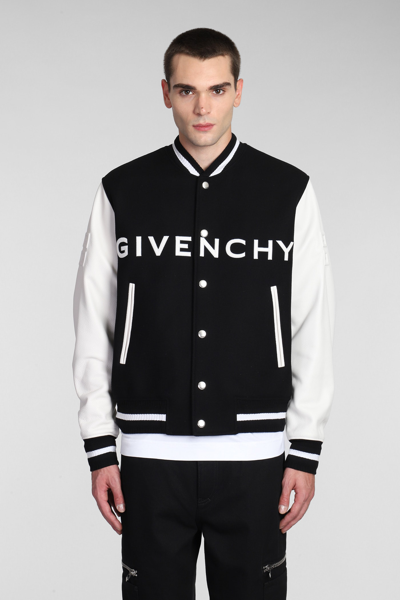 Givenchy Black Bomber Jacket In Black  