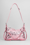 Givenchy Voyou Shoulder Bag In Rose-pink Leather In Rose-pink