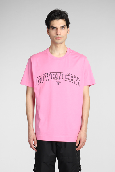 Givenchy T-shirt In Rose-pink Cotton