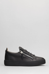 GIUSEPPE ZANOTTI FRANKIE SNEAKERS IN BLACK LEATHER