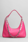 GIVENCHY MOON SHOULDER BAG IN FUXIA LEATHER