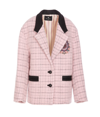 ETRO EMBROIDERED CHECK HEAVY JACKET