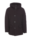 Woolrich Stretch Down Parka In Black