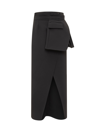 A.w.a.k.e. Layered-effect Skirt In Black