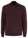 POLO RALPH LAUREN WOOL PULLOVER WITH HALF ZIP