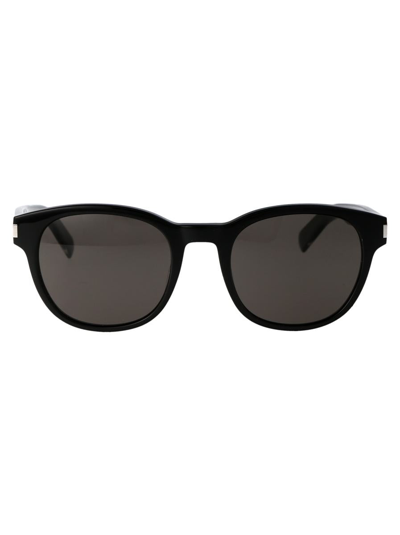 Saint Laurent Sunglasses In 001 Black Crystal Black