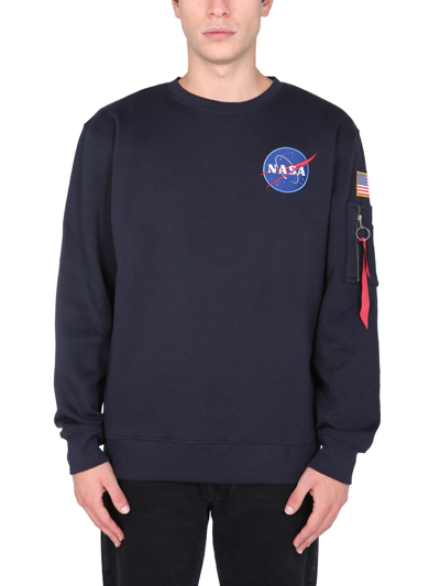 Alpha Industries Space Shuttle Sweatshirt In Blue