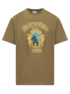 Bluemarble Cotton T-shirt With Graphic Print In Khaki