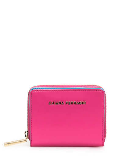 Chiara Ferragni Wallet With Logo In Lilac Sachet