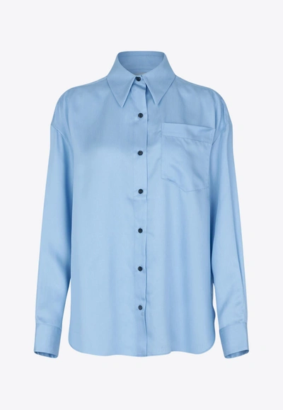 The Garment Bel Air Long-sleeved Shirt In Blue