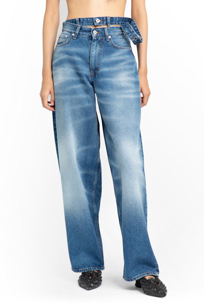 Y/project Multi-waistband Jeans In Blue