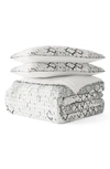 Ienjoy Home 3-piece Distressed Print Quilt Set In Light Gray