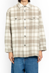 Ami Alexandre Mattiussi Two-tone Wool Shirt In Multicolor