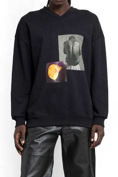 Honey Fucking Dijon X Dressing Gownrt Mapplethorpe Graphic-print Jumper In Black