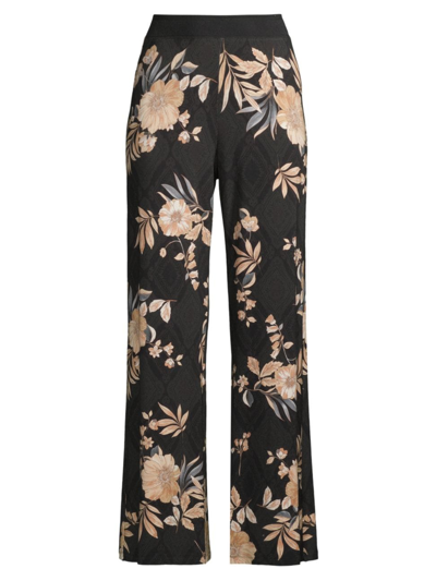 Johnny Was Women's Nido Floral Straight-leg Pants In Neutral