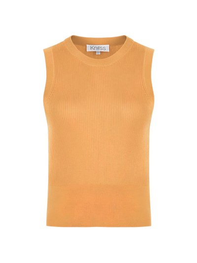 Knitss Women's Kelly Wool-blend Tank Top In Apricot