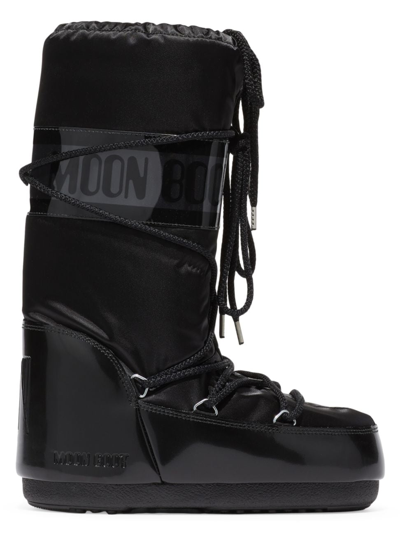 Moon Boot Men's Unisex Icon Glance Boots In Black