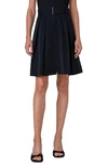 AKRIS PUNTO AKRIS PUNTO BELTED TAFFETA SKIRT