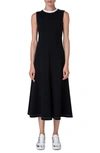 AKRIS PUNTO SLEEVELESS KNIT MIDI DRESS