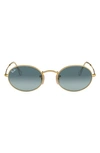 Ray Ban 3547 Oval Sunglasses In Blue