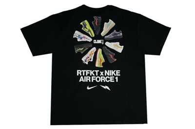 Pre-owned Nike X Rtfkt Air Force 1 T-shirt Black