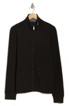 PERRY ELLIS TEXTURED MESH ZIP-UP JACKET