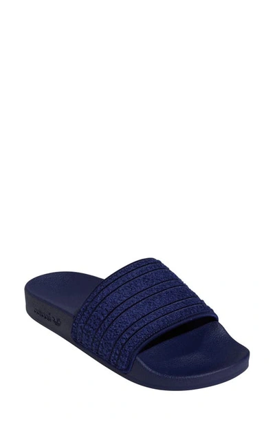 Adidas Originals Womens Adidas Adilette Slide In Navy/navy