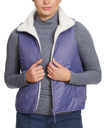 Bass Outdoor Women's Reversible Fleece Zip Jacket In Gardenia,heron