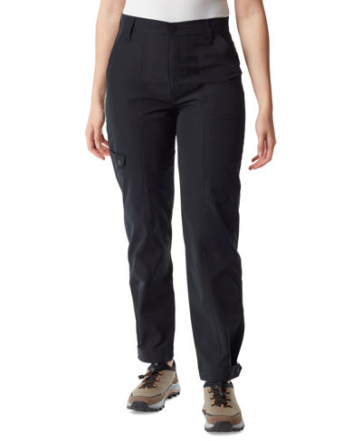 Bass Outdoor Women's High-rise Canvas Cargo Pants In Black